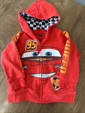Disney Red Lightning McQueen Hoodie Sweatshirt